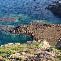 Turquoise sea in La Isleta del Moro